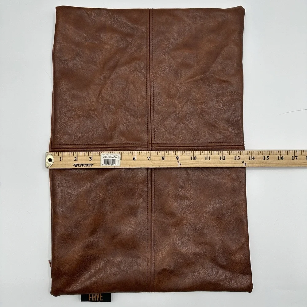 Frye Pillow Brown Faux Leather  14